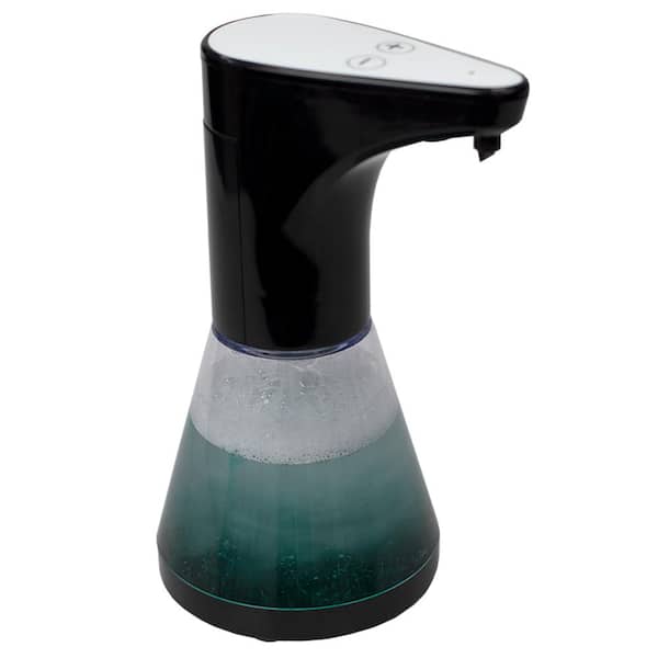 Home Basics Free Standing 8 oz. Soap Dispenser Automatic Compact Countertop in Black