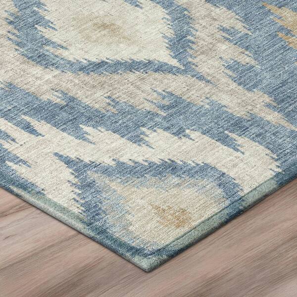 Chantille Machine Washable Indoor/Outdoor Abstract ACN3073 Denim 3 ft. x 4 ft. Area Rug