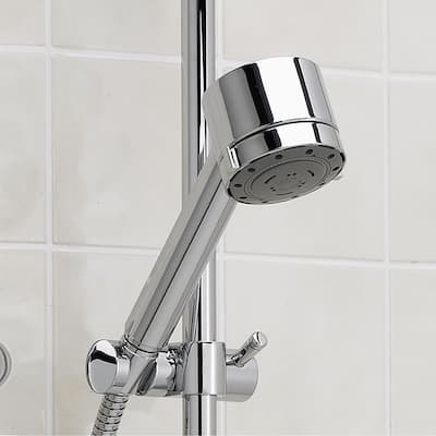 3-Spray 2.5 in. Single Wall Mount Handheld Shower Head in Polished Chrome
