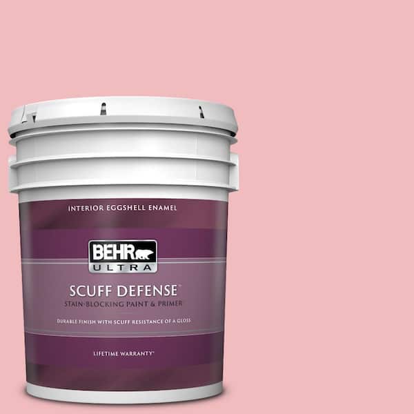 BEHR ULTRA 5 gal. #P160-2 Blush Rush Extra Durable Eggshell Enamel Interior Paint & Primer