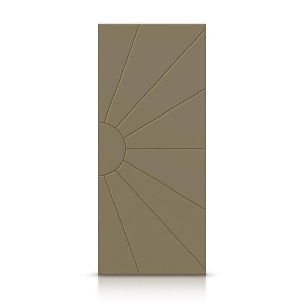 CALHOME 24 in. x 80 in. Hollow Core Olive Green Painted Composite MDF Interior Door Slab