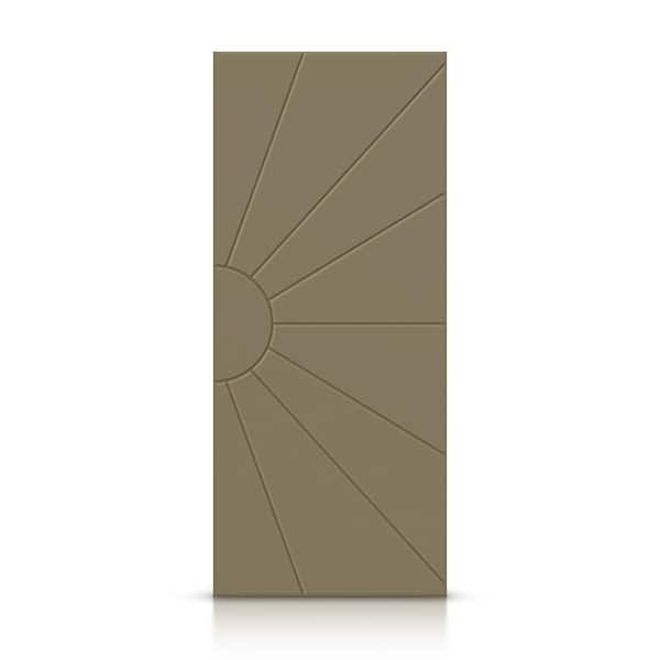 CALHOME 30 in. x 80 in. Hollow Core Olive Green Painted Composite MDF Interior Door Slab