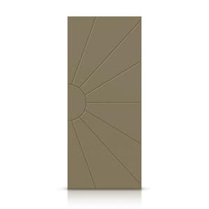 36 in. x 84 in. Hollow Core Olive Green Stained Composite MDF Interior Door Slab