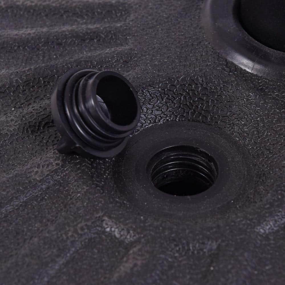 20'' Black Steel and HDPE Round Water Filled Umbrella Base