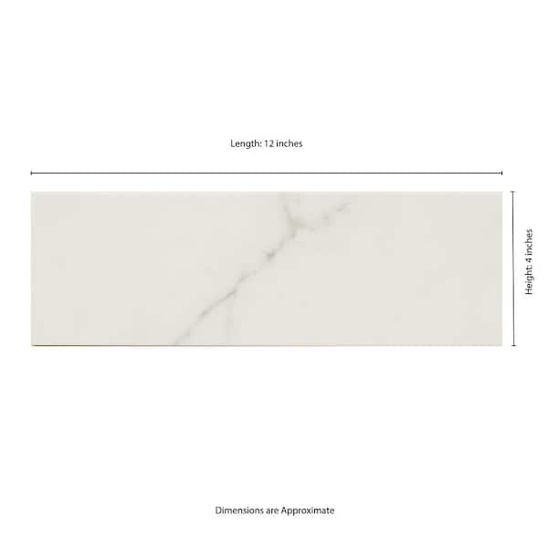 最終お値下げ★Dellalo Milano KALI Mサイズ MSI Kalypso Monet 4 in. x 12 in. Glossy Ceramic Subway Wall Tile
