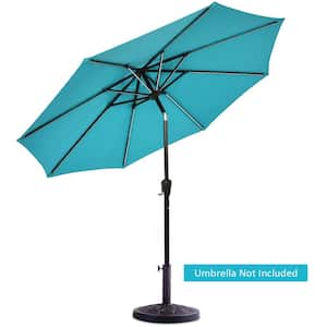 30 lbs. 18 in. Steel Outdoor Patio Umbrella Base in Black