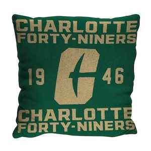 NCAA UNC Charlotte Stacked Pillow