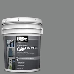 5 gal. #PFC-63 Slate Gray Semi-Gloss Direct to Metal Interior/Exterior Paint