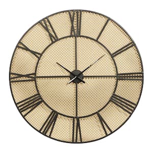 Brown Metal Traditional Wall Clock