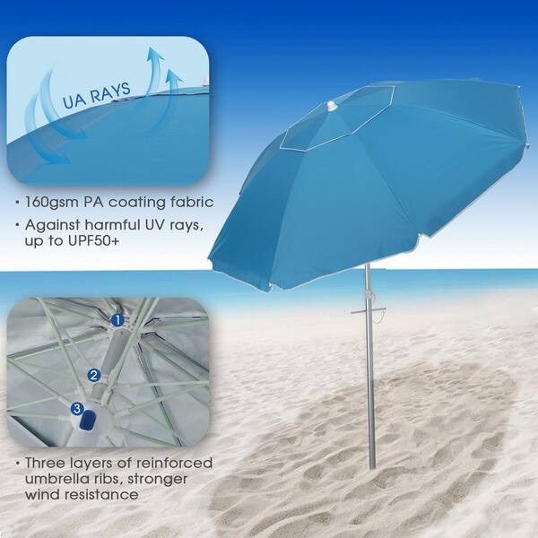 tesco folding beach umbrella