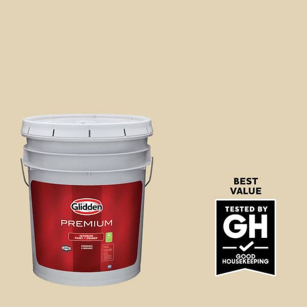 Glidden Premium 5 gal. PPG1094-2 Loofah Satin Interior Latex Paint