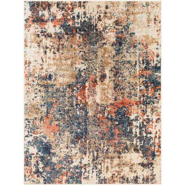 Artistic Weavers Fairfield Camel/Navy 3 ft. x 4 ft. Indoor Area Rug