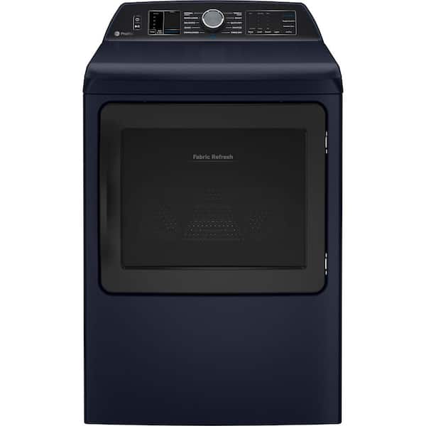 GE Profile 7.3 cu. ft. Smart Electric Dryer in Sapphire Blue with Fabric Refresh, Sanitize, Steam, ENERGY STAR