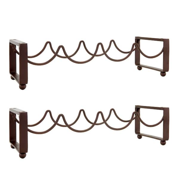 Old Dutch 4-Bottle Antique Bronze Stackable Wine Rack (Set of 2)