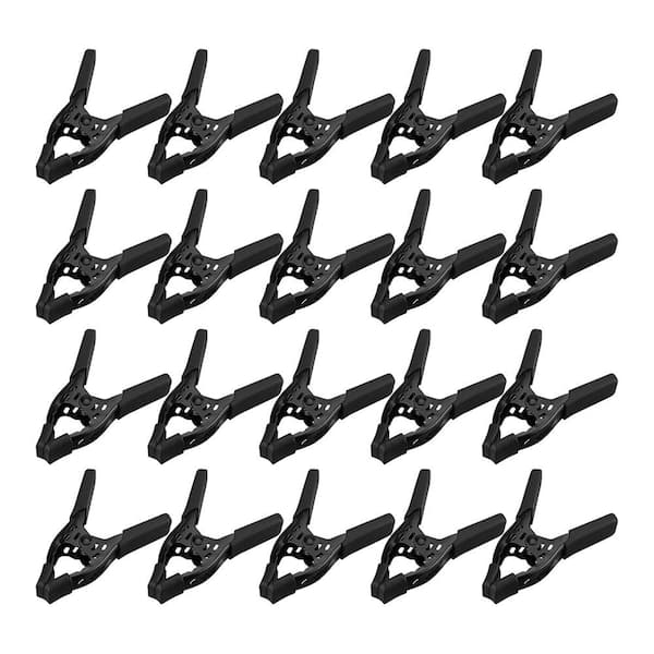 Afoxsos Metal Heavy Duty Spring Clamps 20-Pieces Robust Durability Anti-Corrosion Comfort Handling Multi-Functional Essential