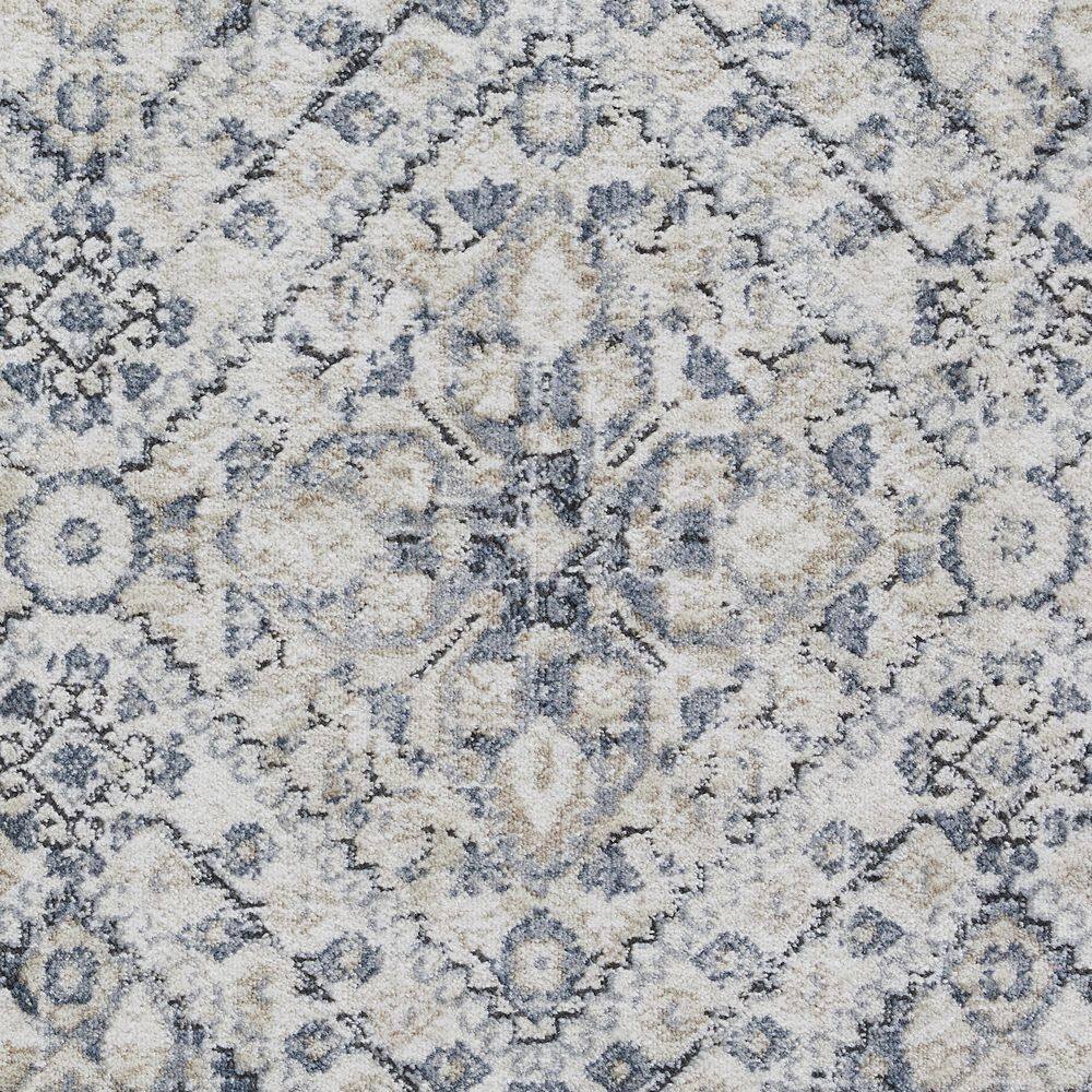 Kehleigh 9' x 12' Blue Synthetic Oriental Area Rug