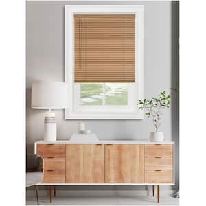 GII Morningstar Woodtone Cordless Light Filtering Vinyl Mini Blind with 1 in. Slats 31 in. W x 64 in. L