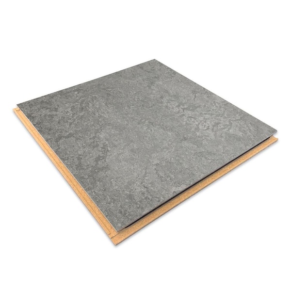 Forbo Cinch LOC Seal Serene Grey 9.8 mm T x 11.81 in. W x 11.81 in. L Laminate Flooring (6.78 Sq. ft./Case)