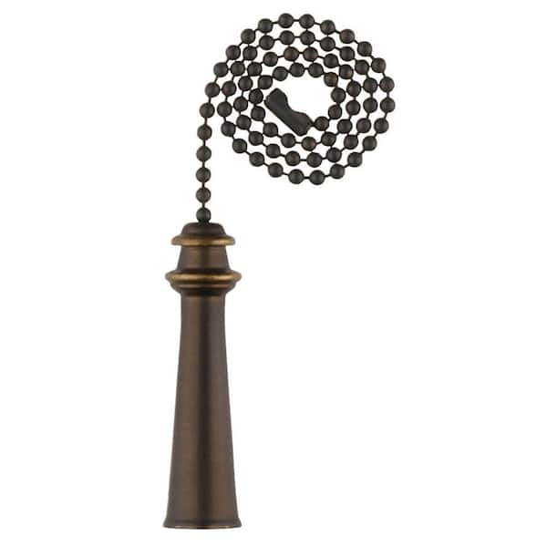 Coastal Lighthouse Pull Chain, Ceiling Fan Pull Chain Extension Oil Rubbed Bronze