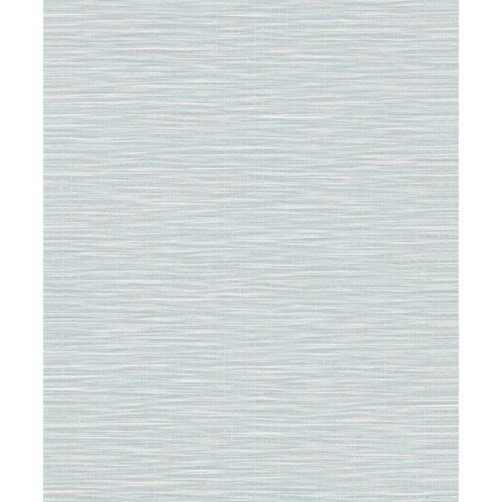 Textured Weave Light Green Matte Finish Vinyl on Non-Woven Non-Pasted Wallp