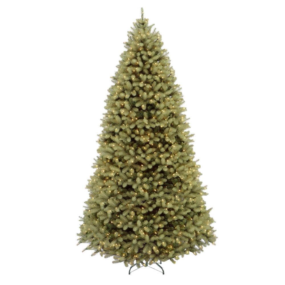 National Tree Company 9 ft. PreLit Downswept Douglas Fir Artificial Christmas Tree with Clear