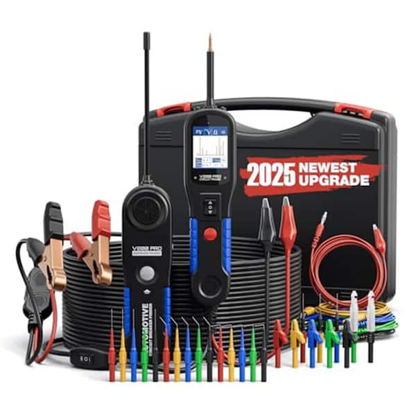 30-Piece Upgrade Kit Automotive Power Circuit Probe Tester 12/24-Volt Electrical Short Finder 40 ft. Cable Set