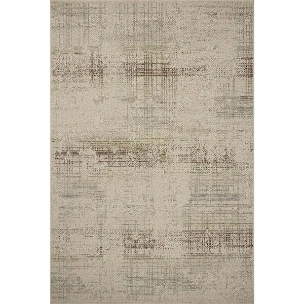 Saylor Ivory / Fog 2 ft. 3 in. x 3 ft. 9 in. Indoor/Outdoor Accent Rug