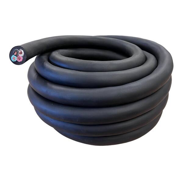 20 FT 8/4 SOOW Black Rubber Heavy-Duty Extension Cord | Flexible Copper Wire