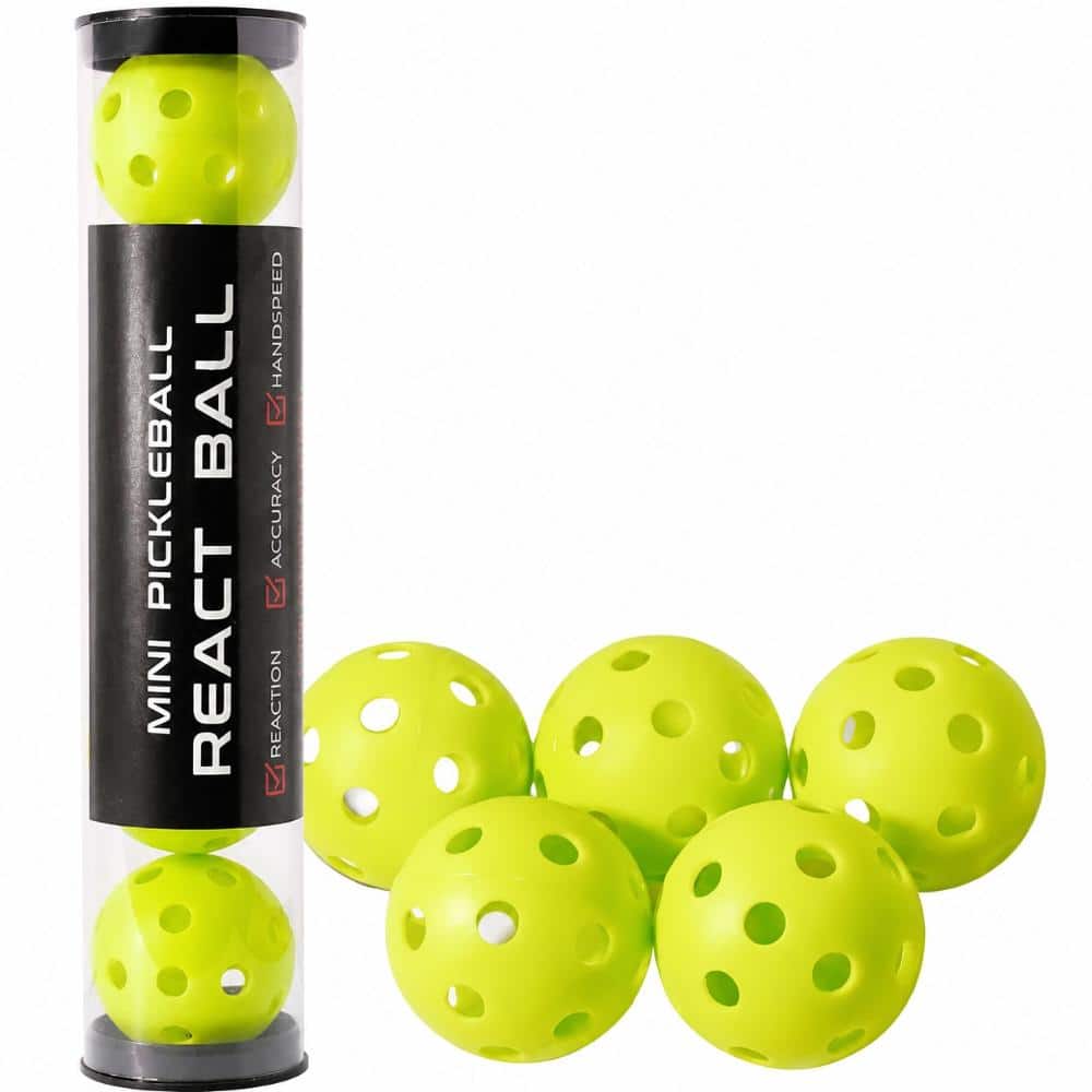 1.65 in. W x 1.65 in. D x 1.65 in. H Mini Pickleball Training Balls (5-Pack) for Hand Speed and Paddle Control, Lime price history on PriceWatchPro