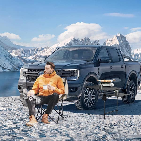 Unbranded - Tailgate Table, Tailgate Table, Car Camping, Camping Table, Vehicle Tire Mounted Table, Adjustable Height & Length
