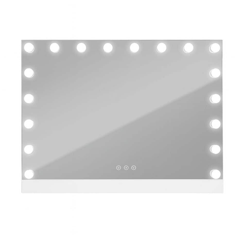 31.5 in. W x 22.8 in. H Rectangular Frameless Wall Bathroom Vanity Mirror with LED and Magnetic Phone Holder price history on PriceWatchPro