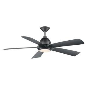 Hayden Valley 56 in. Integrated LED Indoor/Outdoor Natural Iron Ceiling Fan with Light and Remote Control