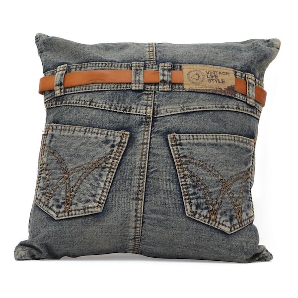 ZUO Jean Blue Denim with Back Jean Pillow