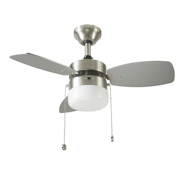 Triplicity 30 in. Indoor Brushed Nickel Ceiling Fan
