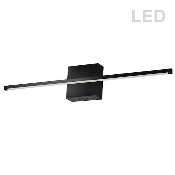 Dainolite Array 4.63 in. 1-Lights Matte Black LED Wall Sconce