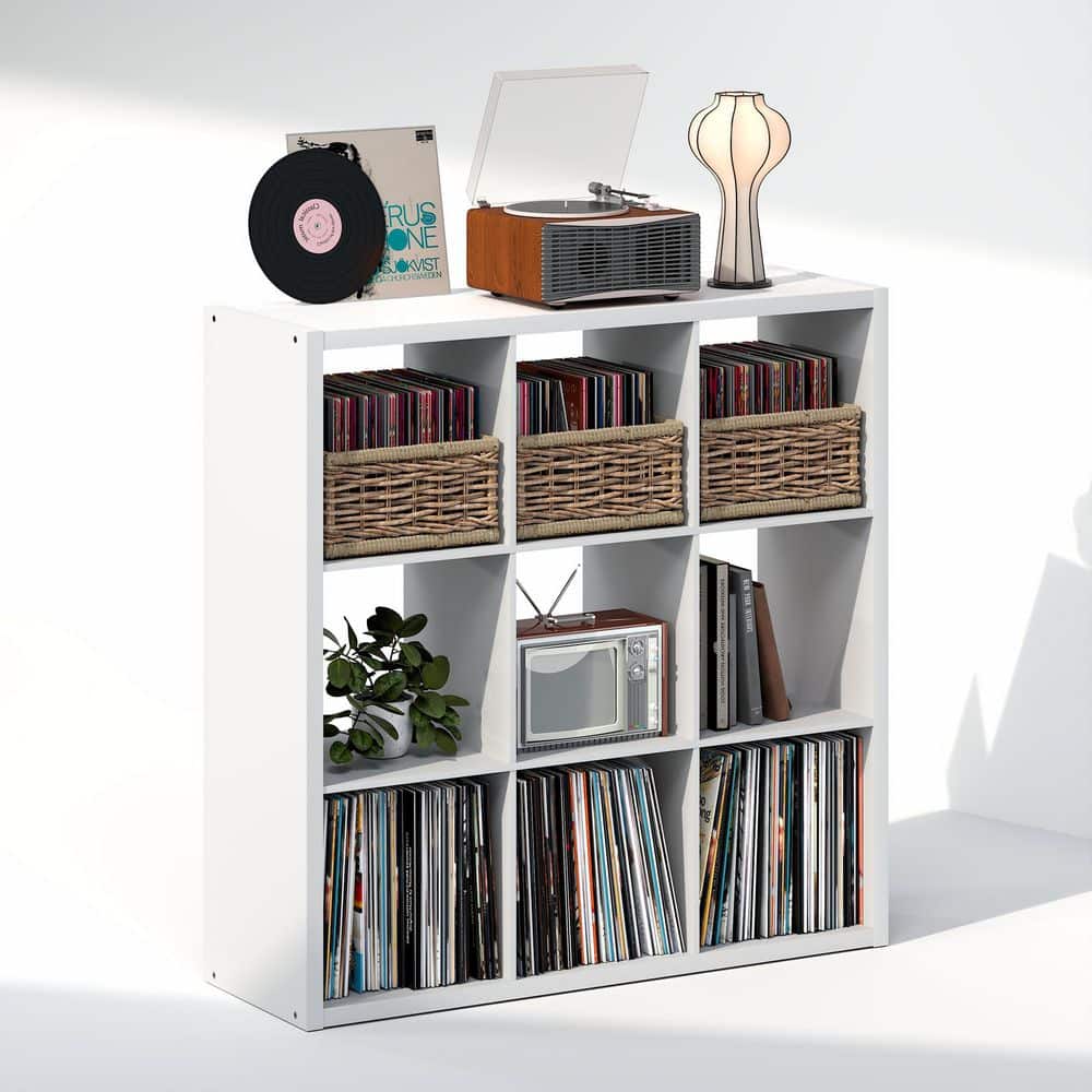 CUBICLE White 9-Cube Media Storage Shelf price history on PriceWatchPro
