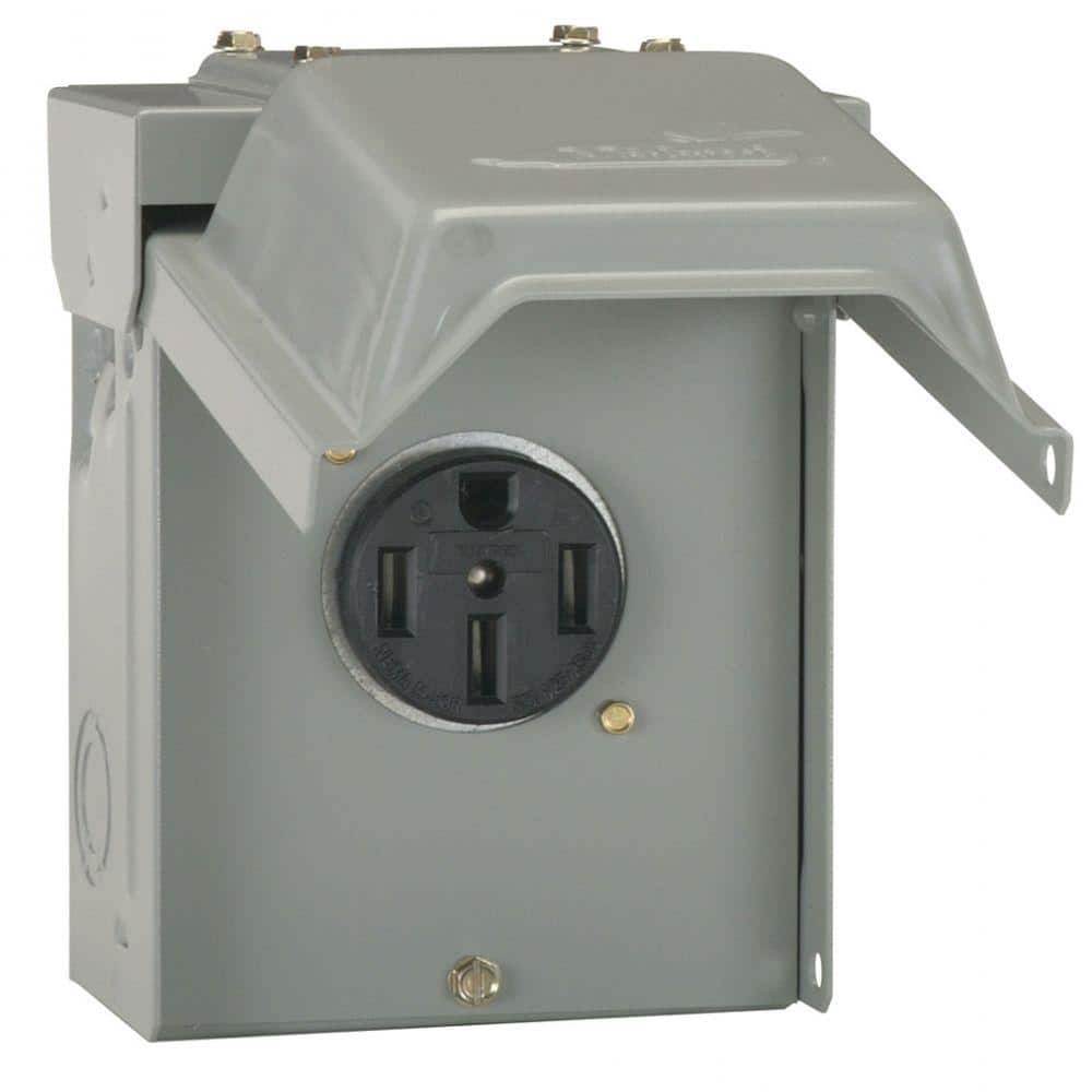 Midwest Electric Products 50 Amp Temporary RV Power Outlet U054P - The Home  Depot