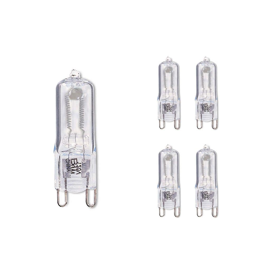 50-Watt Soft White Light T4 (G9) Bi-Pin Screw Base Dimmable Clear Mini Halo
