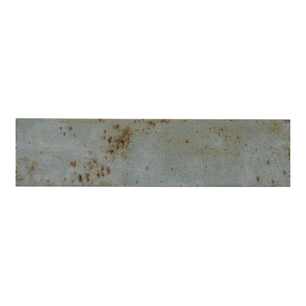 Serenite Dane Green/Brown 4 in. x 15 3/4 in. Smooth Ceramic Subway Floor and Wall Tile (11 sq. ft./Case)