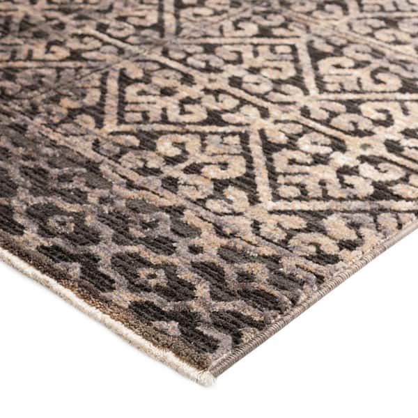 Odessa 9 ft. x 12 ft. 6 in. Gray Geometric Rug