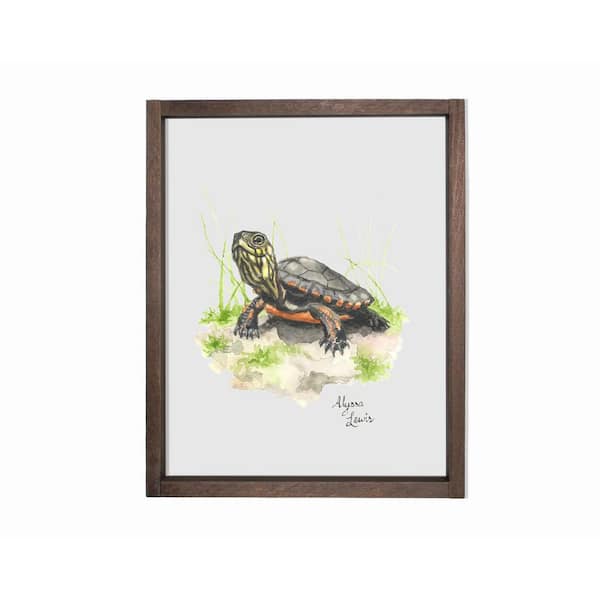 Unbranded Woodland Tinies Turtle Farmhouse Decorative Sign 13 in. x 19 in.