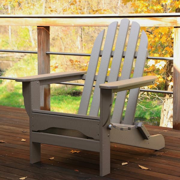 Durogreen Icon Weathered Wood 2 Piece Folding Recycled Plastic Adirondack Chair Tac8020aoww Durogreen Icon Weathered Wood 2 Piece, Oak Adirondack Chairs Uk
