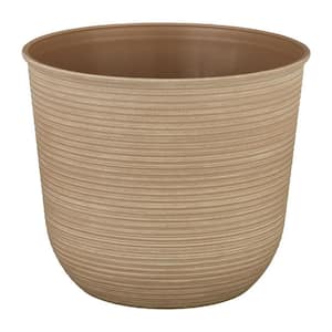 Vigoro Hayze Medium Teal Plastic Lightweight Round Planter with