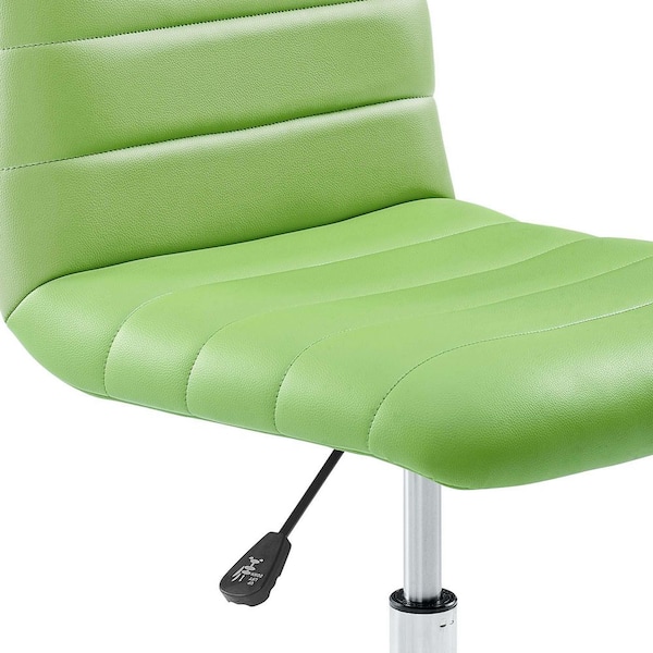 ⭐️レア⭐️ Vintage MichiganRag Co Chair Sweat MODWAY Ripple Armless Mid Back Office Chair in Bright Green