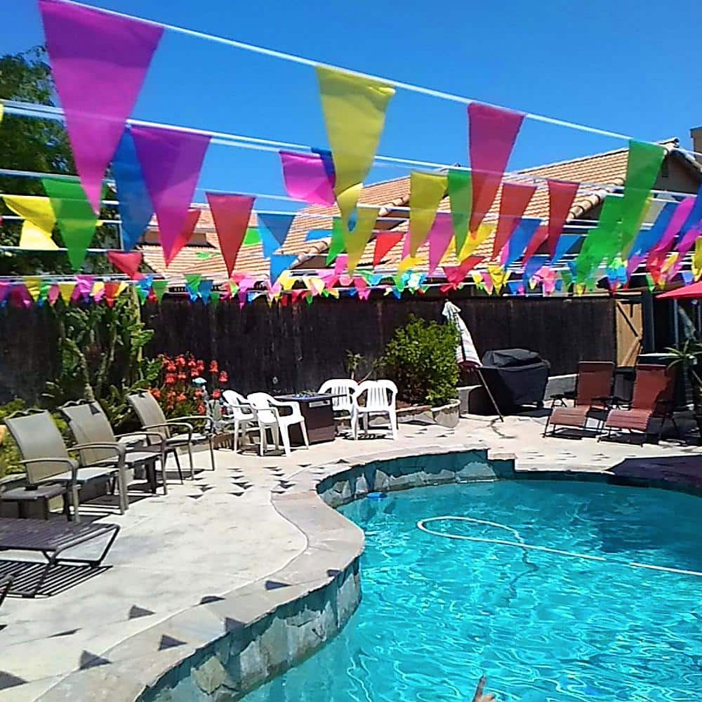 Multicolor Pennant Banner Flags for Birthday Party Decoration