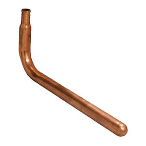 1/2 in. x 3-1/4 in. x 8 in. Crimp Pex (F1807) Copper Stub Out 90-Degree Elbow without Mounting Flange