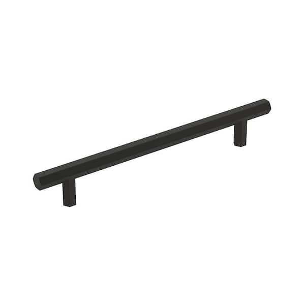 Amerock Caliber 6-5/16 in. (160mm) Modern Matte Black Bar Cabinet Pull