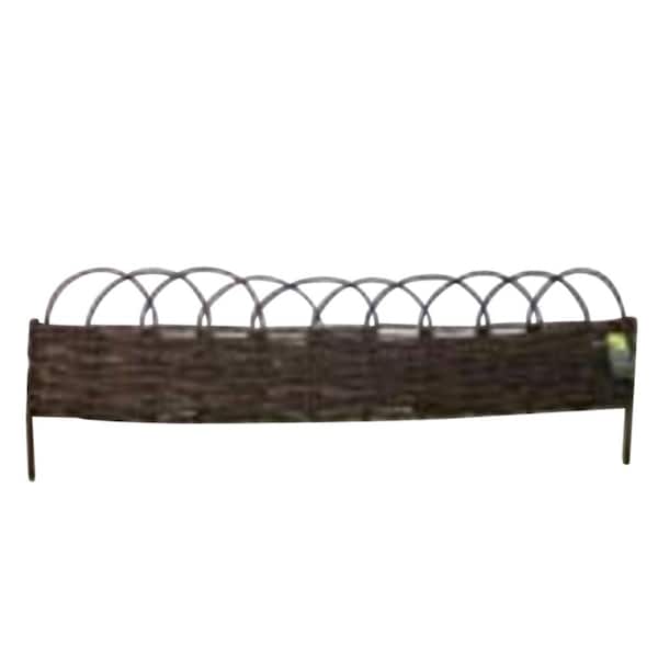MGP 48 in. W x 96 in. L x 12 in. H Brown Woven Willow Arch Top Raised Garden Bed Kit