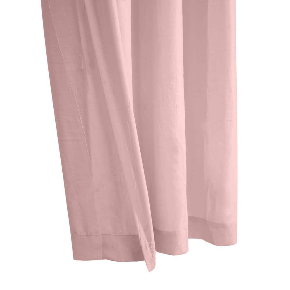 Harmony Rose Polyester Sheer Pleated Grommet Curtain Panel 52" x 84"