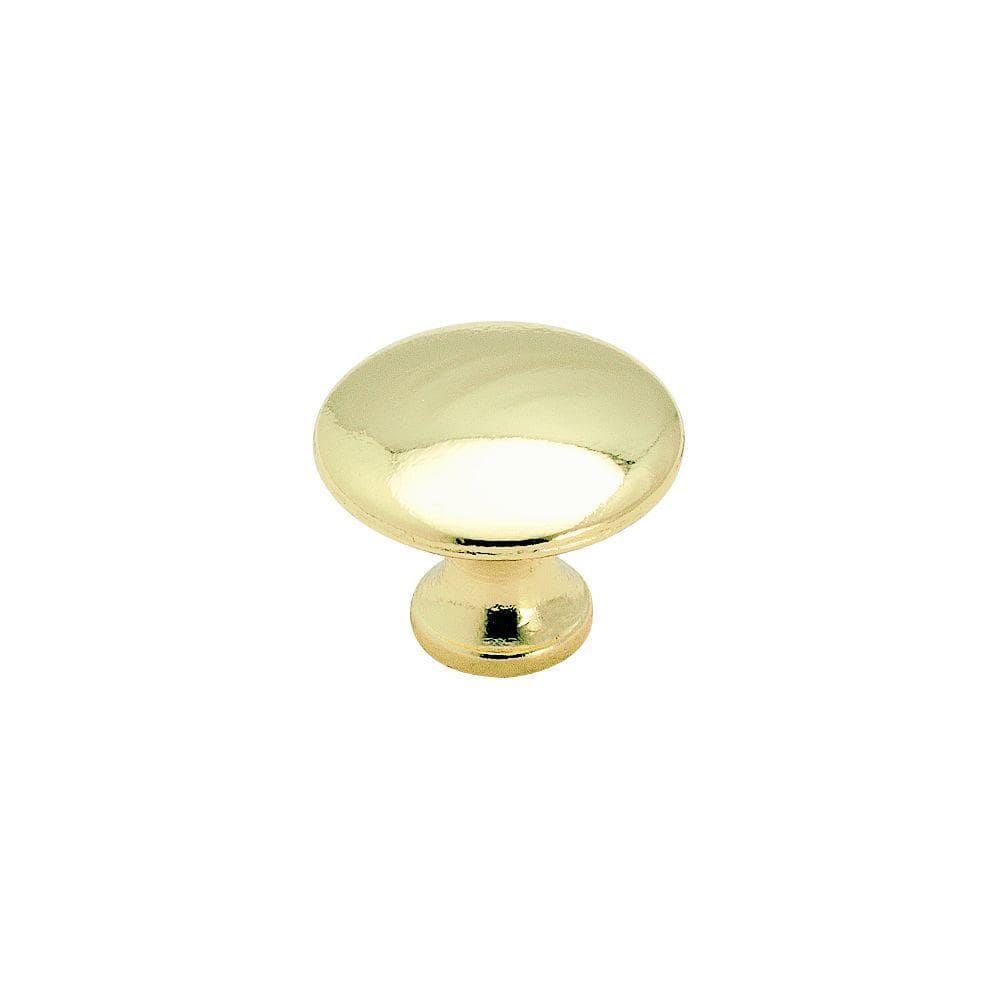 Everyday Heritage 1-3/16 in. (30mm) Traditional Polished Brass Round Cabine